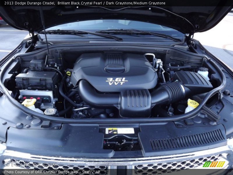Brilliant Black Crystal Pearl / Dark Graystone/Medium Graystone 2013 Dodge Durango Citadel