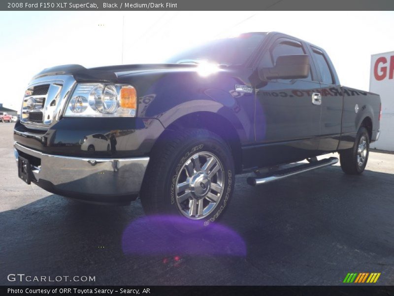 Black / Medium/Dark Flint 2008 Ford F150 XLT SuperCab