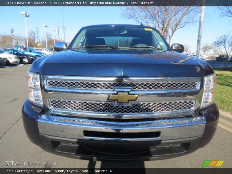 Imperial Blue Metallic / Dark Titanium 2011 Chevrolet Silverado 1500 LS Extended Cab