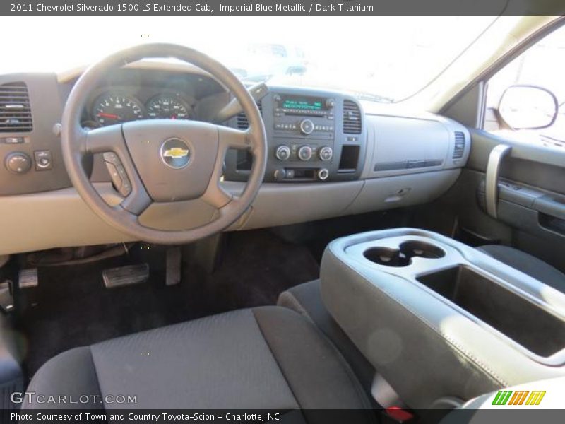 Imperial Blue Metallic / Dark Titanium 2011 Chevrolet Silverado 1500 LS Extended Cab