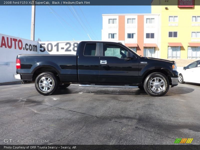 Black / Medium/Dark Flint 2008 Ford F150 XLT SuperCab