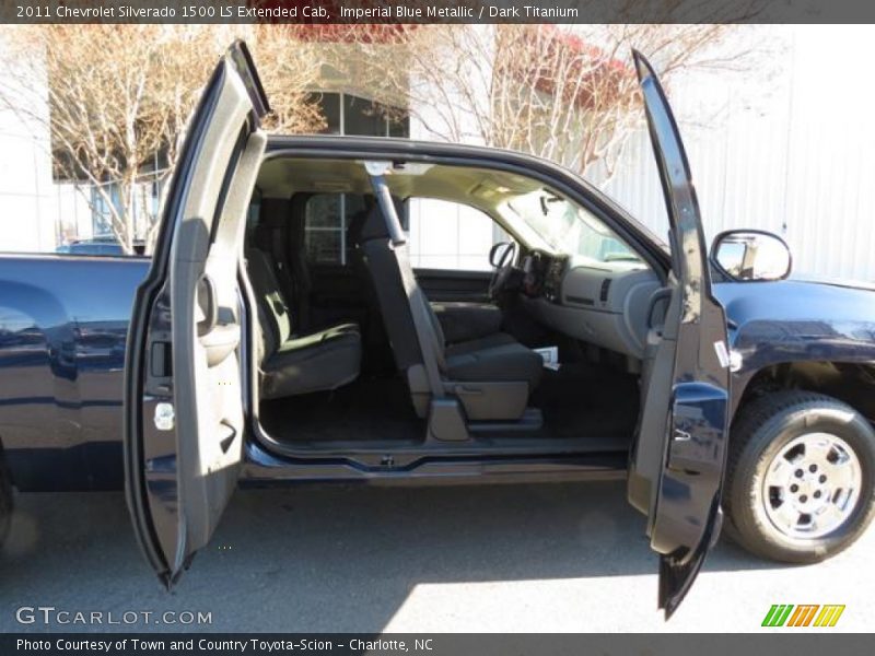 Imperial Blue Metallic / Dark Titanium 2011 Chevrolet Silverado 1500 LS Extended Cab