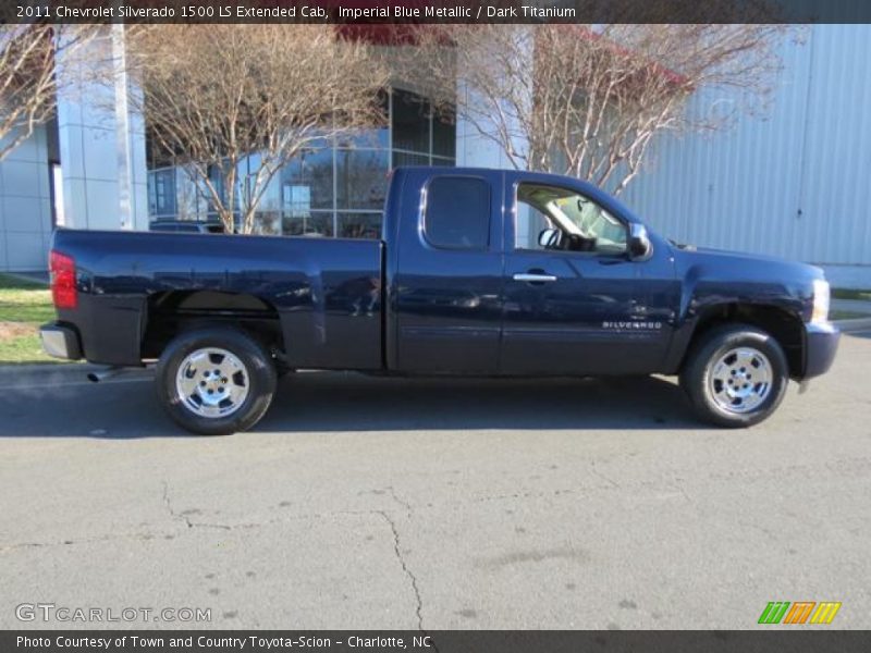 Imperial Blue Metallic / Dark Titanium 2011 Chevrolet Silverado 1500 LS Extended Cab