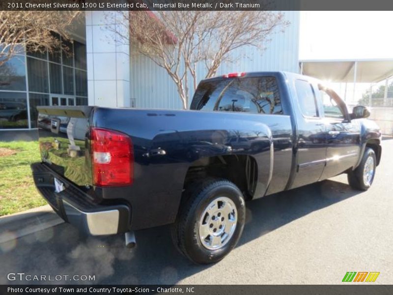 Imperial Blue Metallic / Dark Titanium 2011 Chevrolet Silverado 1500 LS Extended Cab