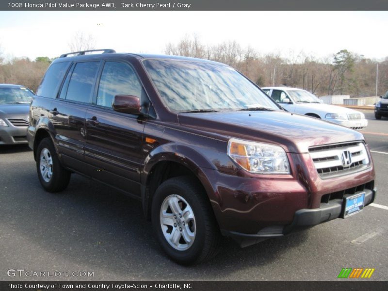 Dark Cherry Pearl / Gray 2008 Honda Pilot Value Package 4WD