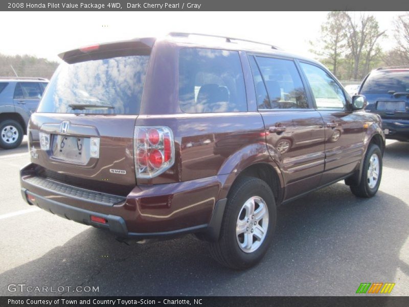 Dark Cherry Pearl / Gray 2008 Honda Pilot Value Package 4WD