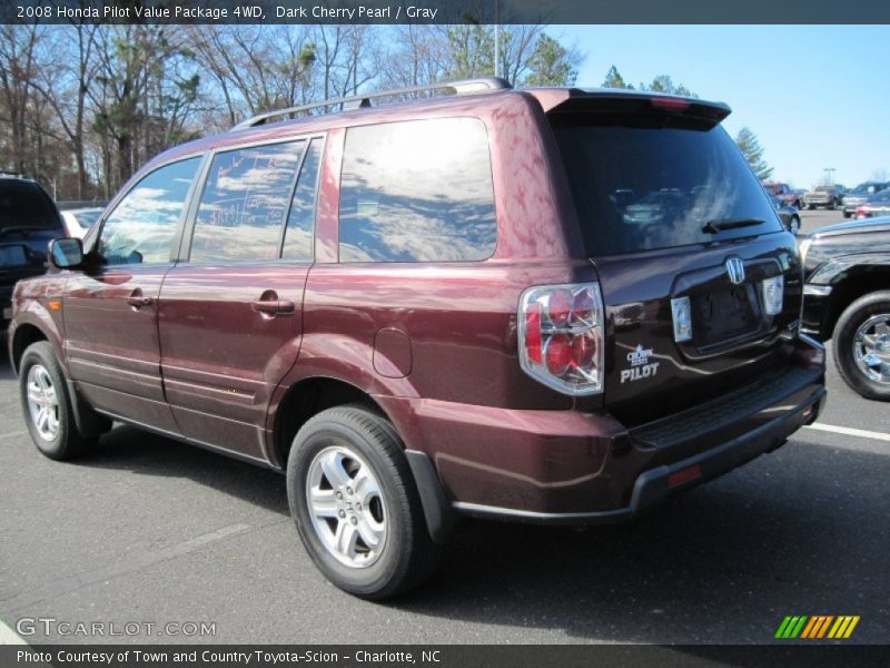 Dark Cherry Pearl / Gray 2008 Honda Pilot Value Package 4WD