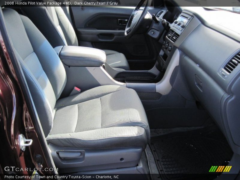 Dark Cherry Pearl / Gray 2008 Honda Pilot Value Package 4WD