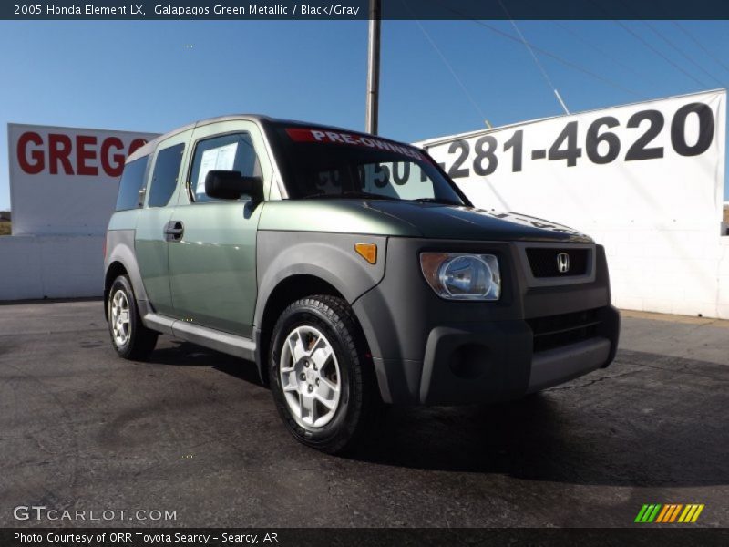 Galapagos Green Metallic / Black/Gray 2005 Honda Element LX
