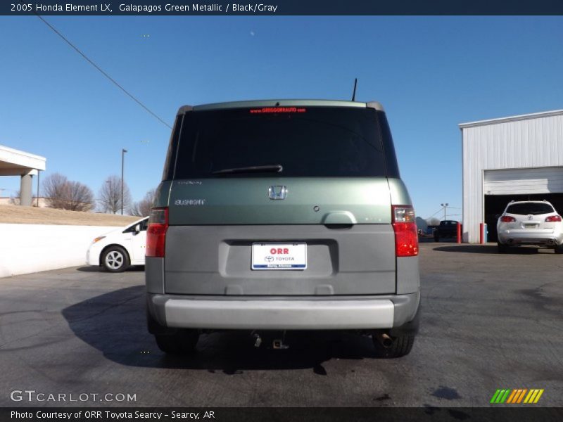 Galapagos Green Metallic / Black/Gray 2005 Honda Element LX