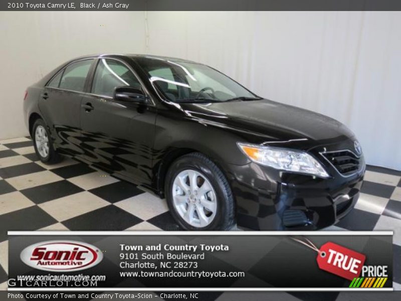Black / Ash Gray 2010 Toyota Camry LE