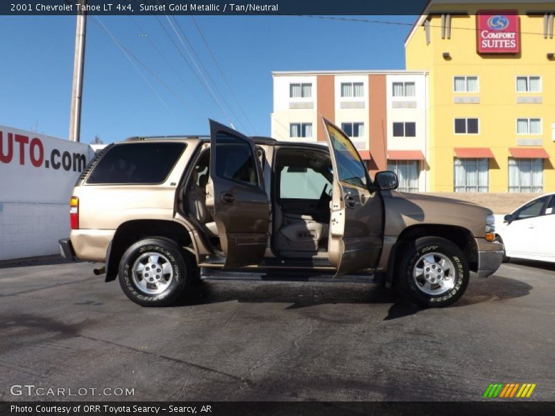 Sunset Gold Metallic / Tan/Neutral 2001 Chevrolet Tahoe LT 4x4