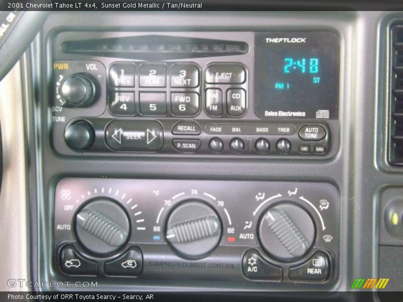 Sunset Gold Metallic / Tan/Neutral 2001 Chevrolet Tahoe LT 4x4