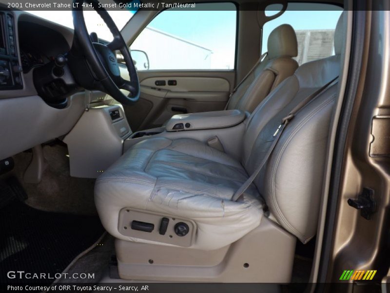 Sunset Gold Metallic / Tan/Neutral 2001 Chevrolet Tahoe LT 4x4
