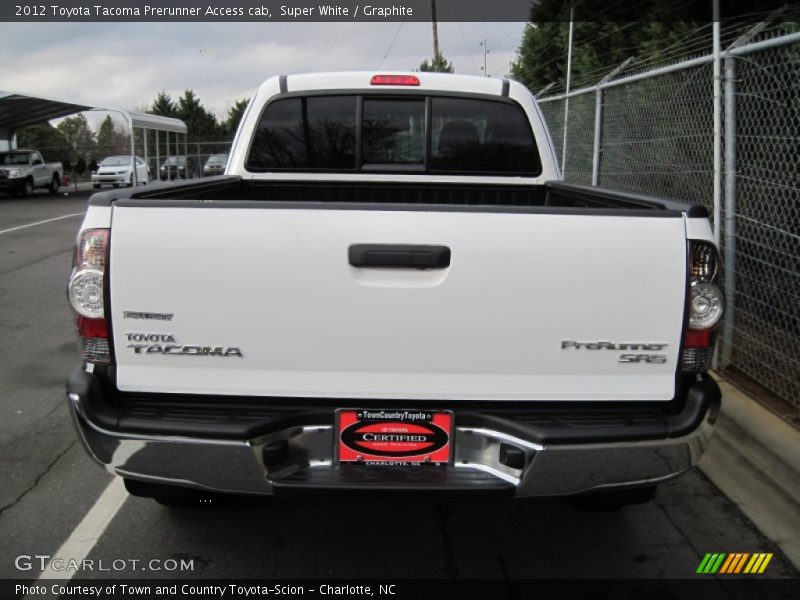 Super White / Graphite 2012 Toyota Tacoma Prerunner Access cab