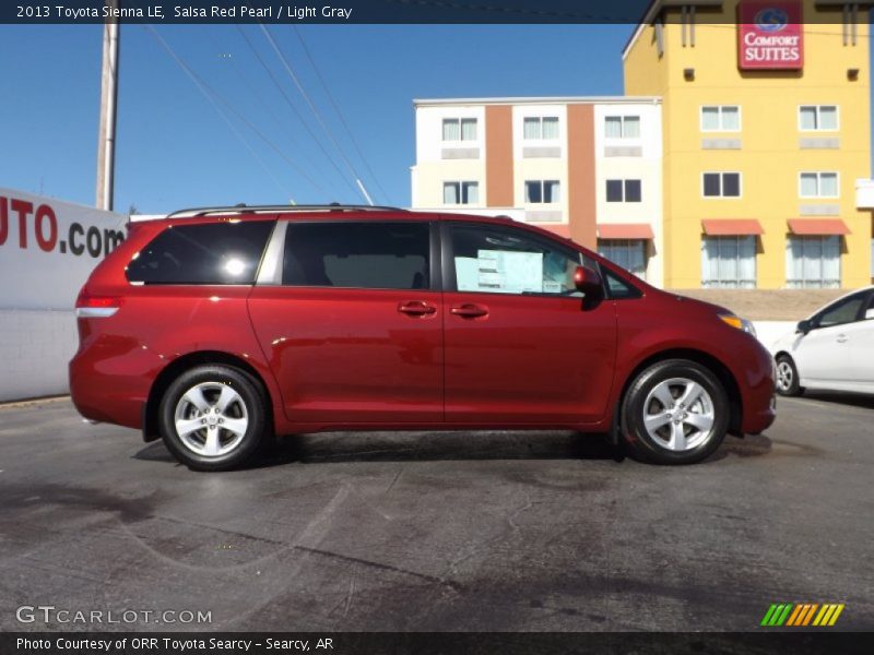 Salsa Red Pearl / Light Gray 2013 Toyota Sienna LE