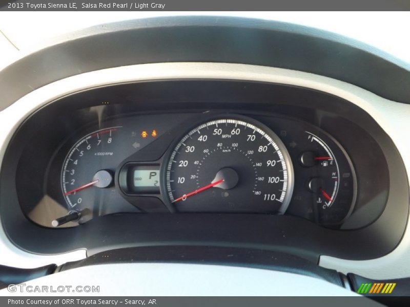  2013 Sienna LE LE Gauges