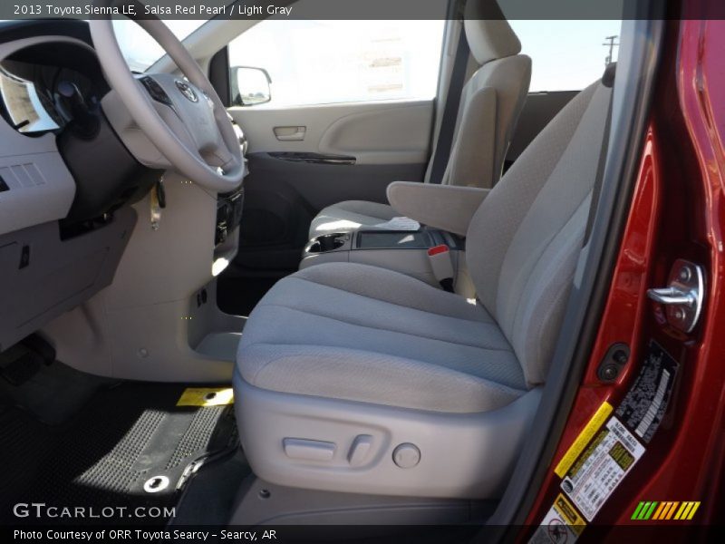 Salsa Red Pearl / Light Gray 2013 Toyota Sienna LE