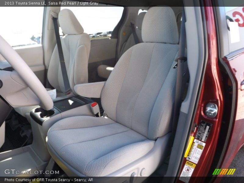Salsa Red Pearl / Light Gray 2013 Toyota Sienna LE
