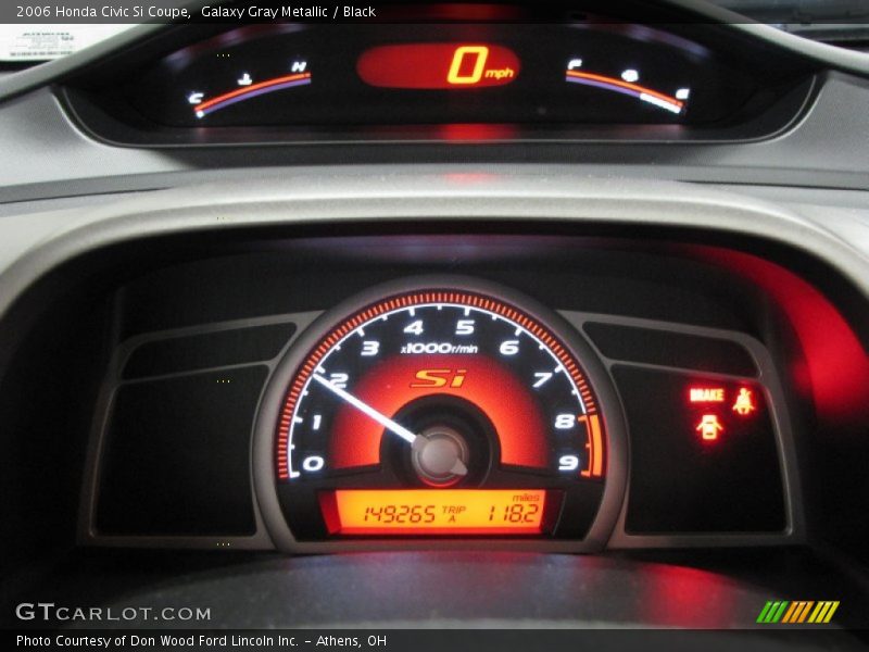 Galaxy Gray Metallic / Black 2006 Honda Civic Si Coupe
