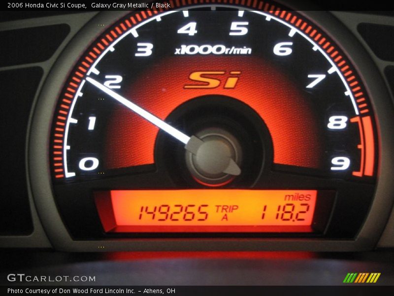 Galaxy Gray Metallic / Black 2006 Honda Civic Si Coupe