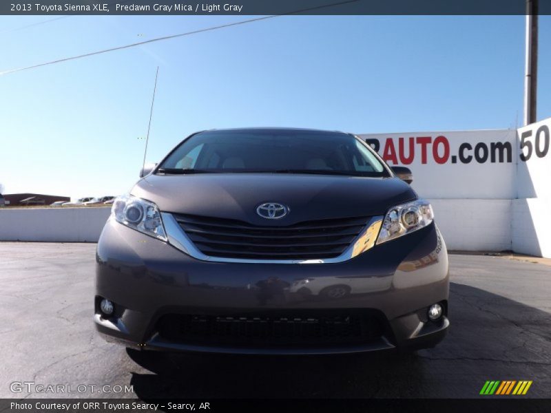 Predawn Gray Mica / Light Gray 2013 Toyota Sienna XLE