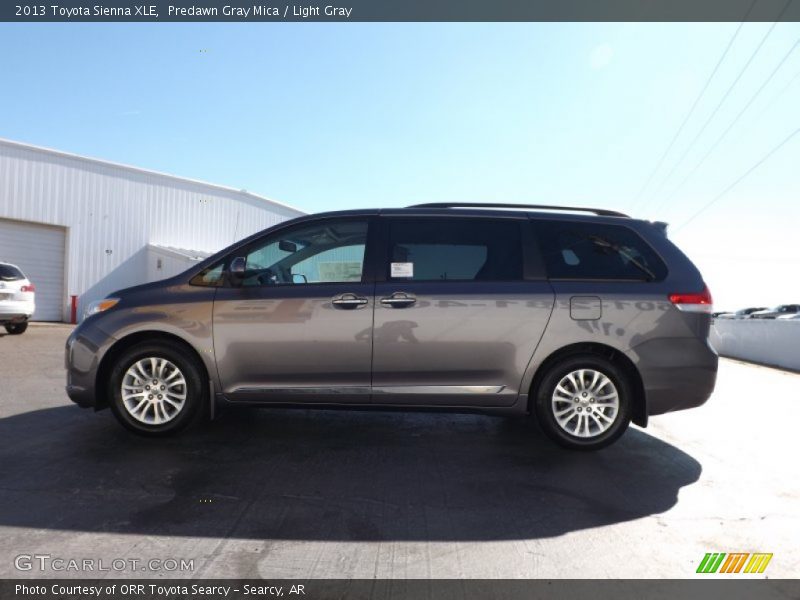 Predawn Gray Mica / Light Gray 2013 Toyota Sienna XLE