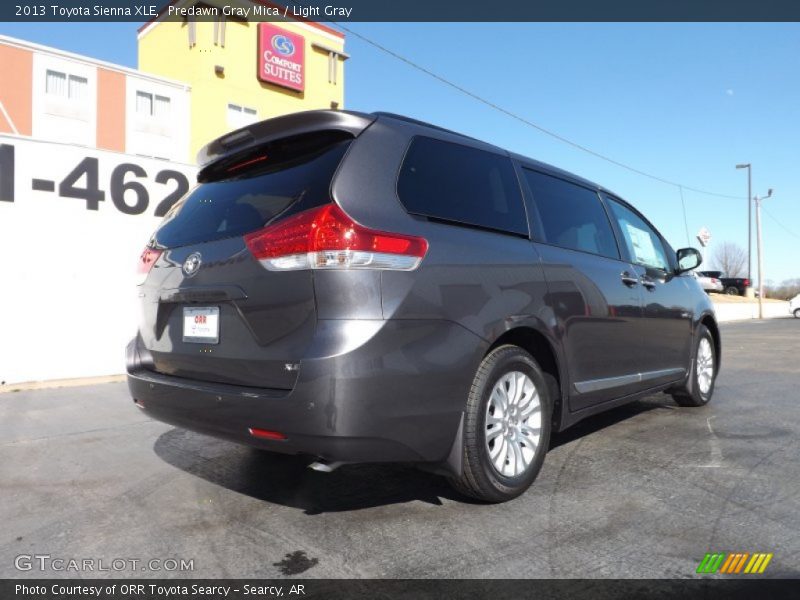 Predawn Gray Mica / Light Gray 2013 Toyota Sienna XLE