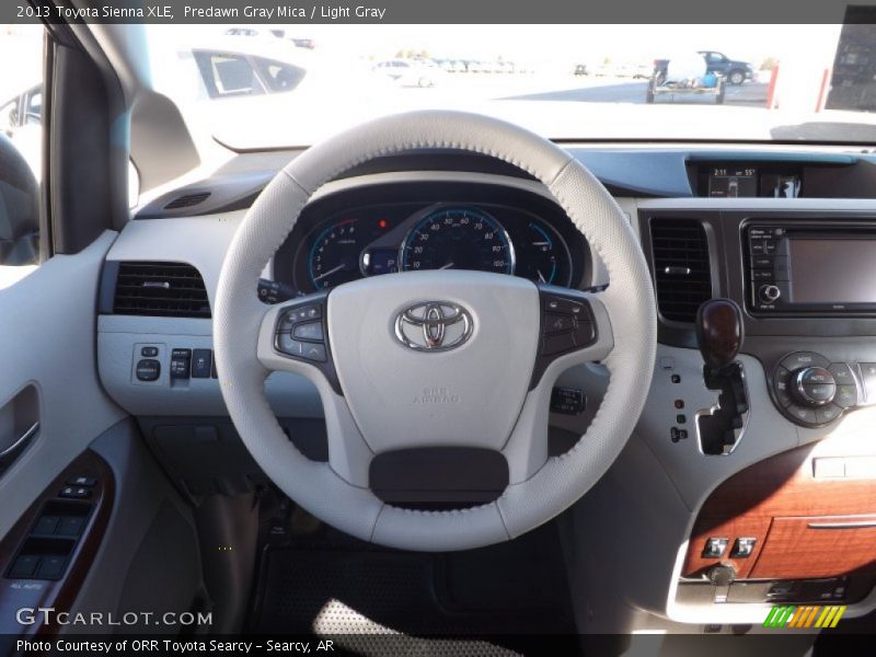 Predawn Gray Mica / Light Gray 2013 Toyota Sienna XLE