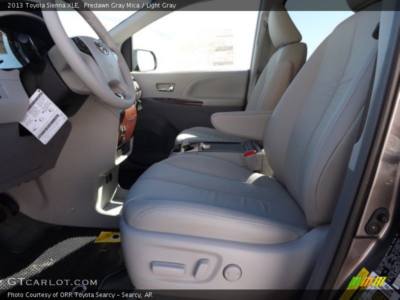 Predawn Gray Mica / Light Gray 2013 Toyota Sienna XLE
