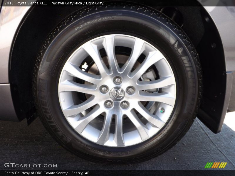 Predawn Gray Mica / Light Gray 2013 Toyota Sienna XLE