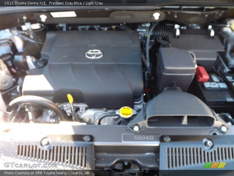 Predawn Gray Mica / Light Gray 2013 Toyota Sienna XLE