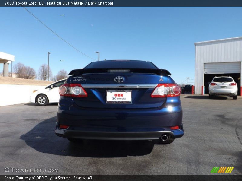 Nautical Blue Metallic / Dark Charcoal 2013 Toyota Corolla S