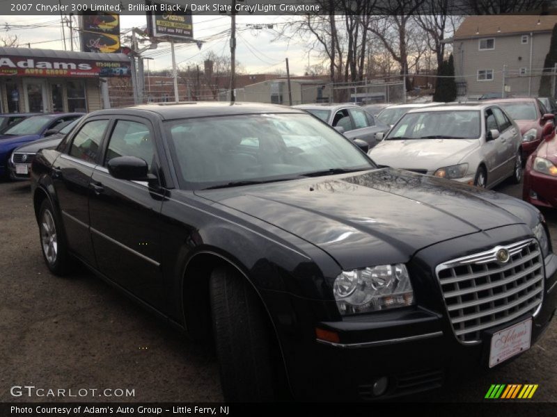 Brilliant Black / Dark Slate Gray/Light Graystone 2007 Chrysler 300 Limited