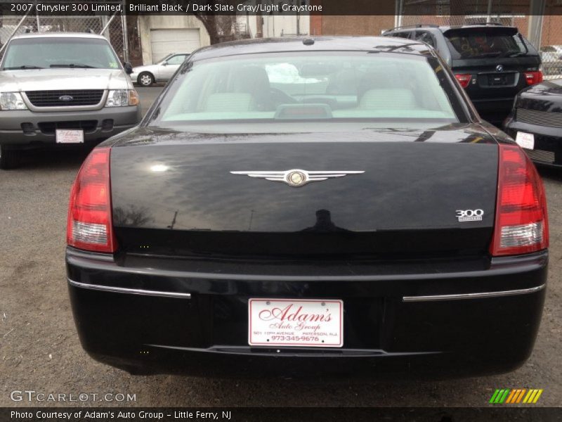 Brilliant Black / Dark Slate Gray/Light Graystone 2007 Chrysler 300 Limited