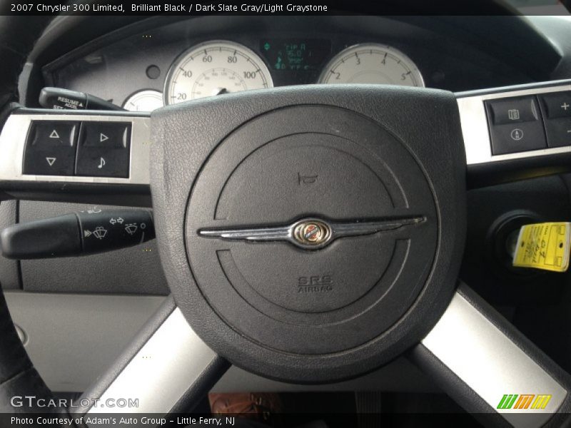 Brilliant Black / Dark Slate Gray/Light Graystone 2007 Chrysler 300 Limited