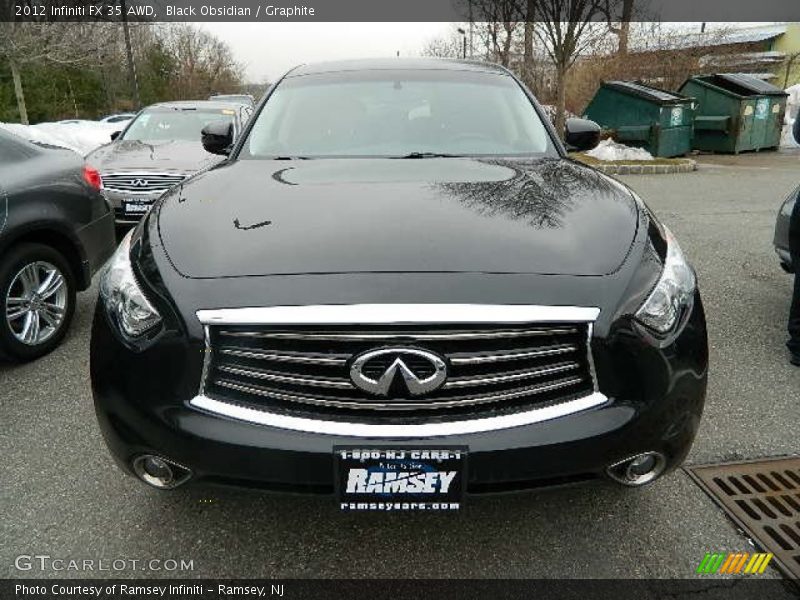 Black Obsidian / Graphite 2012 Infiniti FX 35 AWD