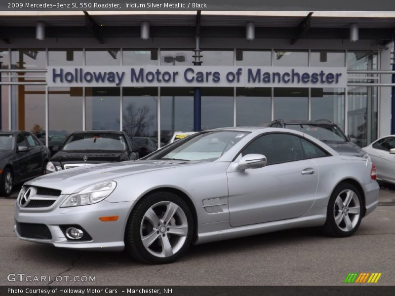 Iridium Silver Metallic / Black 2009 Mercedes-Benz SL 550 Roadster