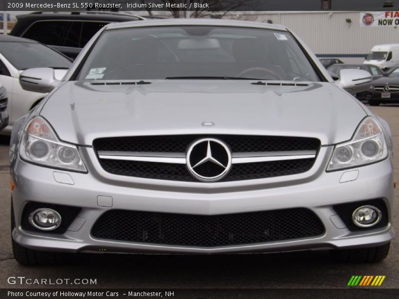 Iridium Silver Metallic / Black 2009 Mercedes-Benz SL 550 Roadster