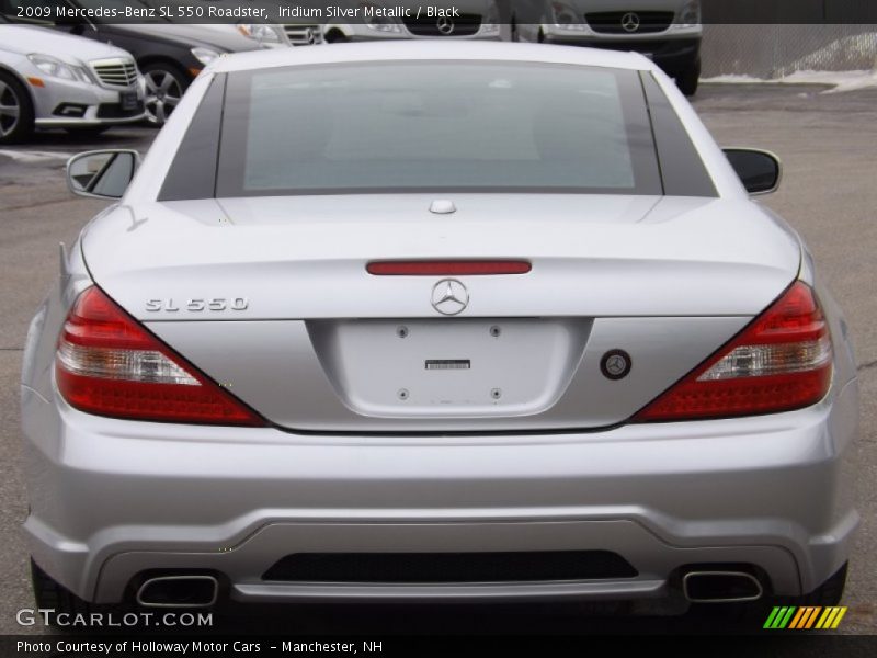 Iridium Silver Metallic / Black 2009 Mercedes-Benz SL 550 Roadster