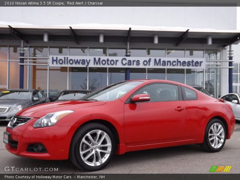 Red Alert / Charcoal 2010 Nissan Altima 3.5 SR Coupe