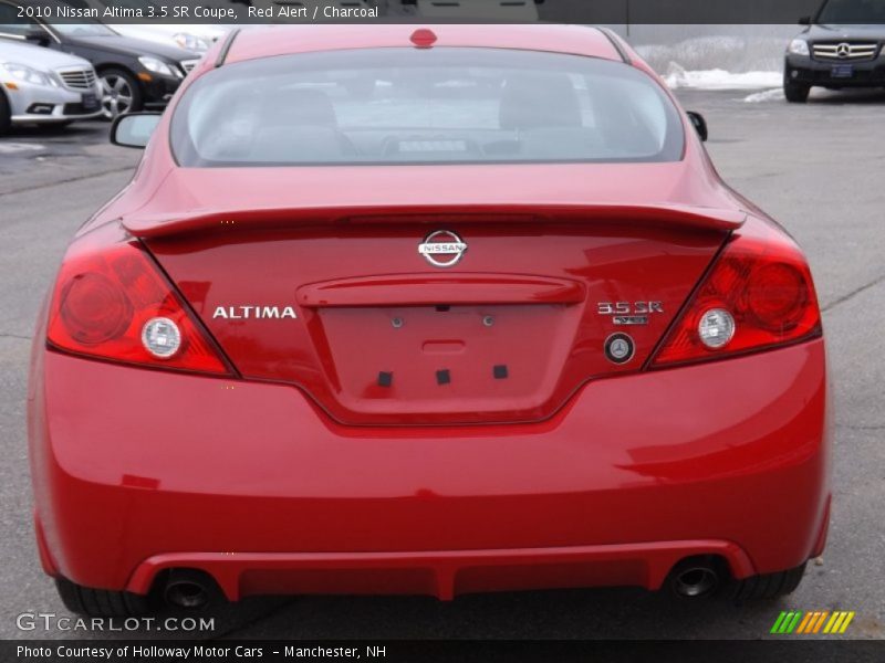 Red Alert / Charcoal 2010 Nissan Altima 3.5 SR Coupe