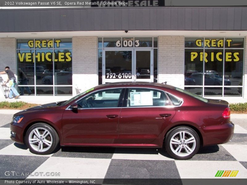 Opera Red Metallic / Cornsilk Beige 2012 Volkswagen Passat V6 SE