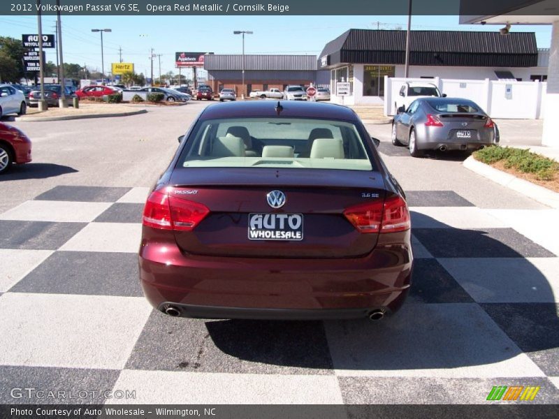 Opera Red Metallic / Cornsilk Beige 2012 Volkswagen Passat V6 SE