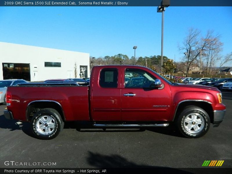Sonoma Red Metallic / Ebony 2009 GMC Sierra 1500 SLE Extended Cab