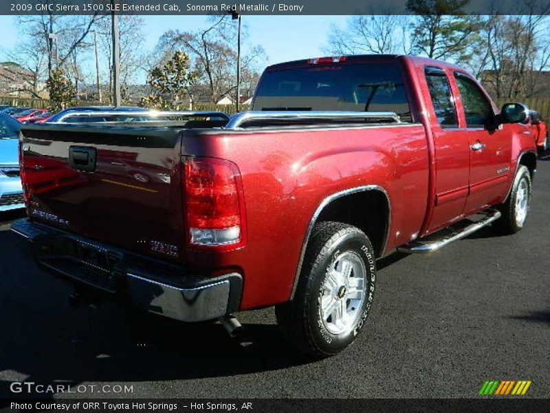 Sonoma Red Metallic / Ebony 2009 GMC Sierra 1500 SLE Extended Cab