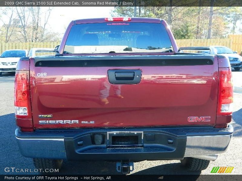 Sonoma Red Metallic / Ebony 2009 GMC Sierra 1500 SLE Extended Cab