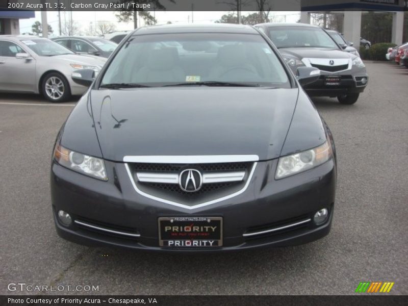 Carbon Gray Pearl / Taupe 2007 Acura TL 3.2