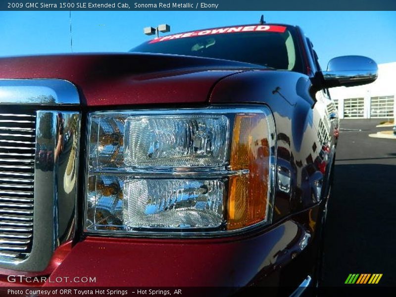 Sonoma Red Metallic / Ebony 2009 GMC Sierra 1500 SLE Extended Cab