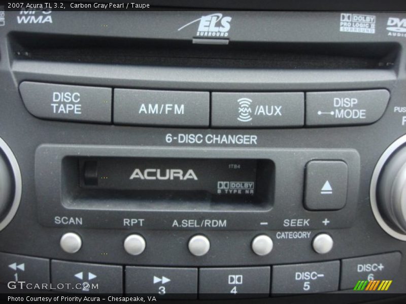 Carbon Gray Pearl / Taupe 2007 Acura TL 3.2